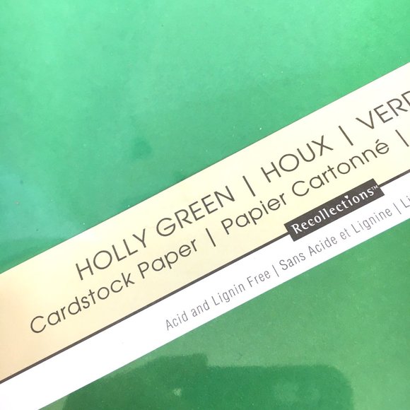 Recollections Cardstock Paper Holly Green Solid 65 lb NWT - Picture 4 of 7